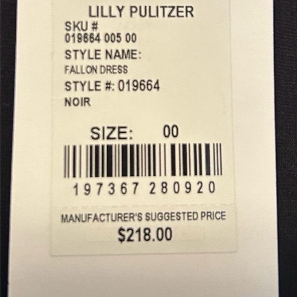 NWOT Lilly Pulitzer Black Fallon Dress - Picture 6 of 10
